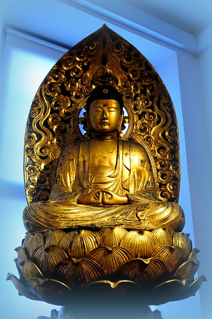 Statuette du Bouddha Amitābha (musée national du Danemark, Copenhague)