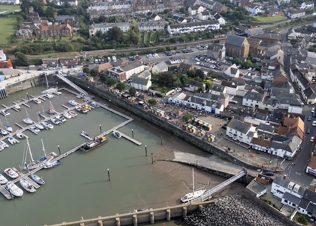 Watchet aerial image - harbour