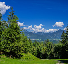 Kamnik Alps from Straza, Bled, Slovenia