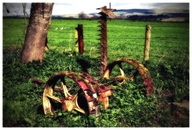 old farm machine