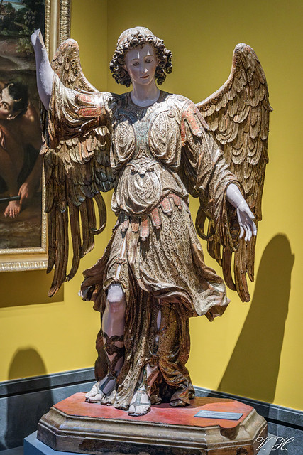 2023/07/30 14h04 sculpteur napolitain, «Angelo custode» (1ère moitié du XVIIème siècle), Musée de Capodimonte (Naples)