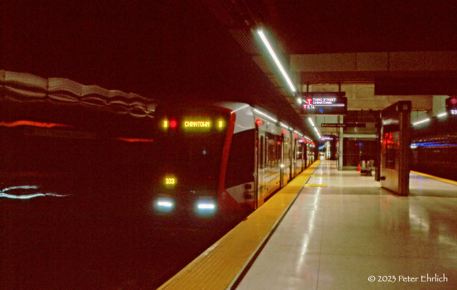 MUNI METRO--2041 at Yerba Buena/Moscone Center Station IB\