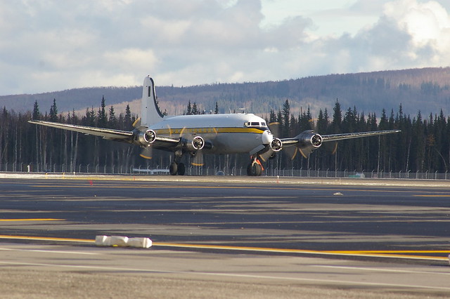 Brooks Fuel Douglas C-54G N51802 c/n 35930 at Fairbanks Alaska 26 Sept 2005