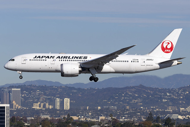 Japan Airlines Boeing 787-8 Dreamliner JA845J at Los Angeles Airport LAX/KLAX