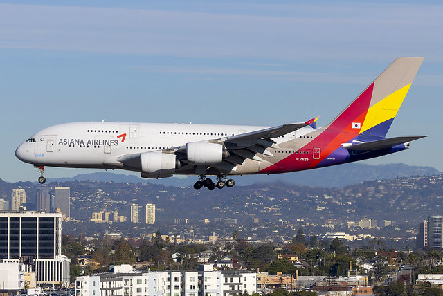 Asiana Airlines Airbus A380 HL7625 at Los Angeles Airport LAX/KLAX