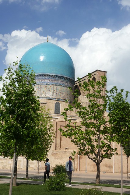 Mosquée Kok Gumbaz, 1435-36, Dorout Tilovat, Chakhrisabz, province de Kachkadaria, Ouzbékistan.