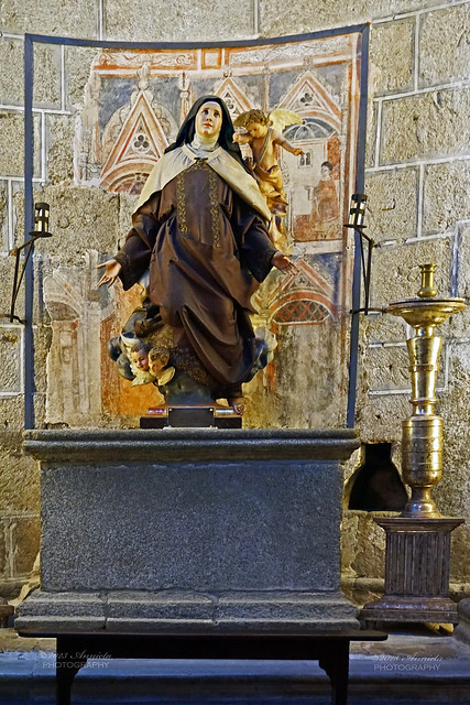 Polychrome carved statue of St. Theresia of Avila