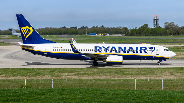 Boeing 737-8AS operated by Ryanair, EI-ENS, msn 40307