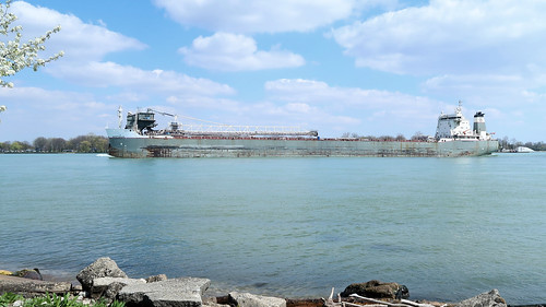 202404251607003 Great Lake Freighter Manitoulin on St Clair River - Marine City. MI 