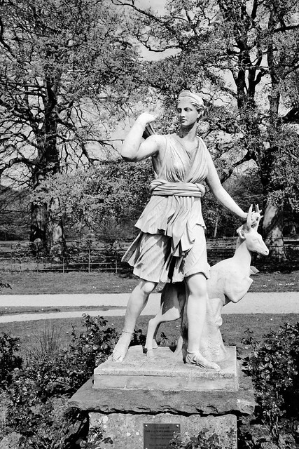 Statue of Diana the Huntress at Lytham Hall 24.04.24