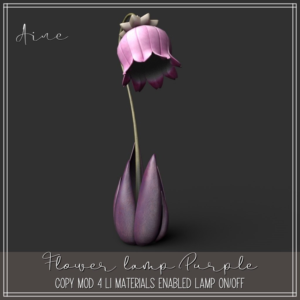 Aine – Flower Lamp PurpleAD