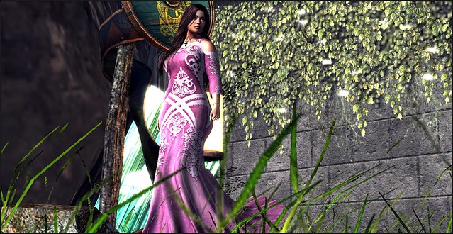 FF2024 - ITEMS - *HH* - Ladies Mesh Enya Gown Berry