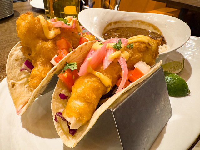 Baja-Style Fish Tacos at Iron Hill