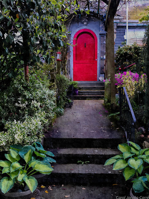A red door