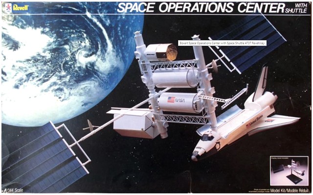 Revell Space Operations Center (with Shuttle) model box (scalemates.com website printscreen)