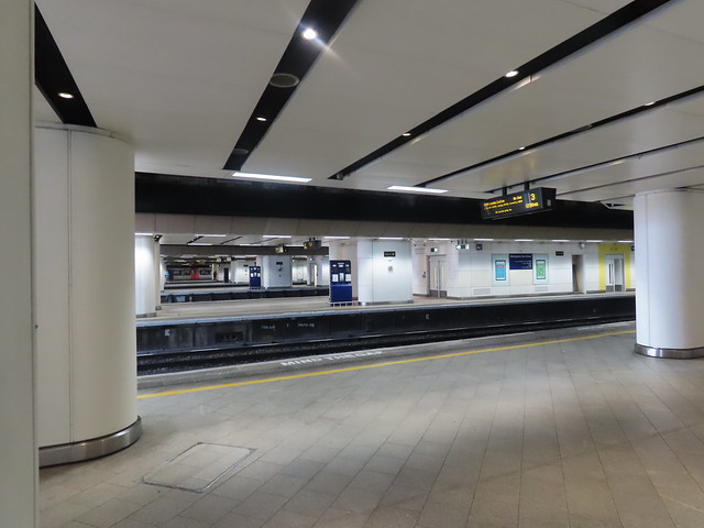 From platform 3 to 10 at Birmingham New Street Station