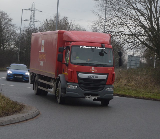 Royal Mail PF66 YGE On the A5 At Oswestry