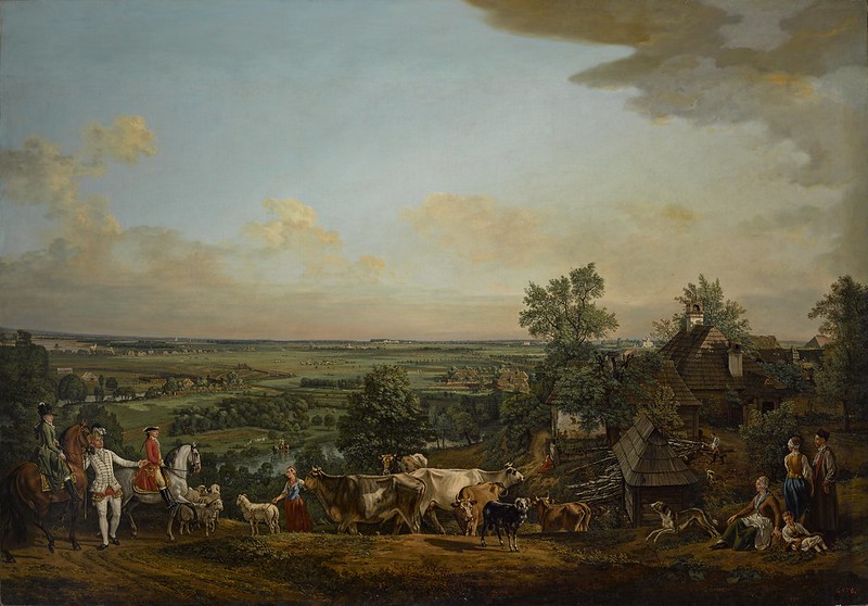 Bernardo Bellotto (1722-1780) - Widok lak Wilanowskich
