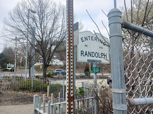 Entering Randolph Sign