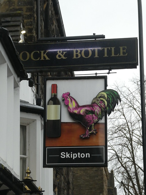 Pub Sign - Cock & Bottle Skipton 240314