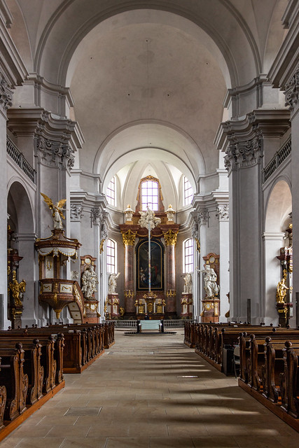 Nave, Church of the Finding of the Holy Cross, Litomyšl, Bohemia, Czechia