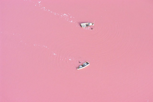 Розовое озеро Retba