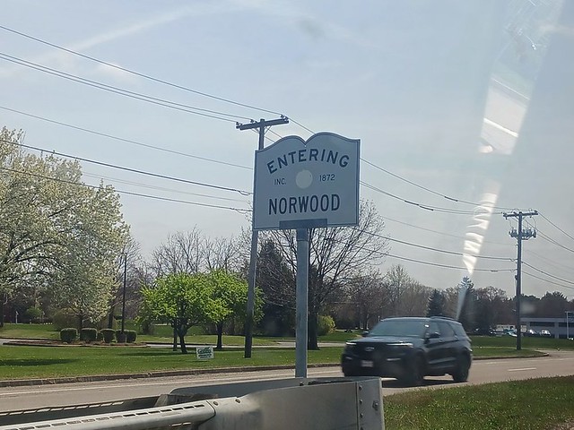 Entering Norwood Sign