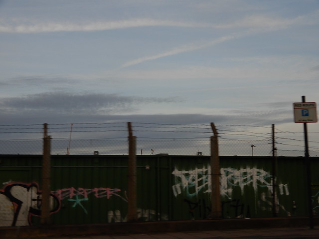 barbed wire and graffiti