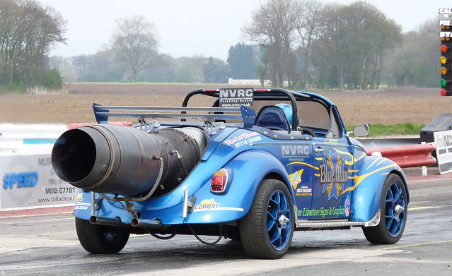 VW Beetle Jet Car (Blue Max) @ 2014 Melbourne Raceway, Mini vs Beetle Shoot Out