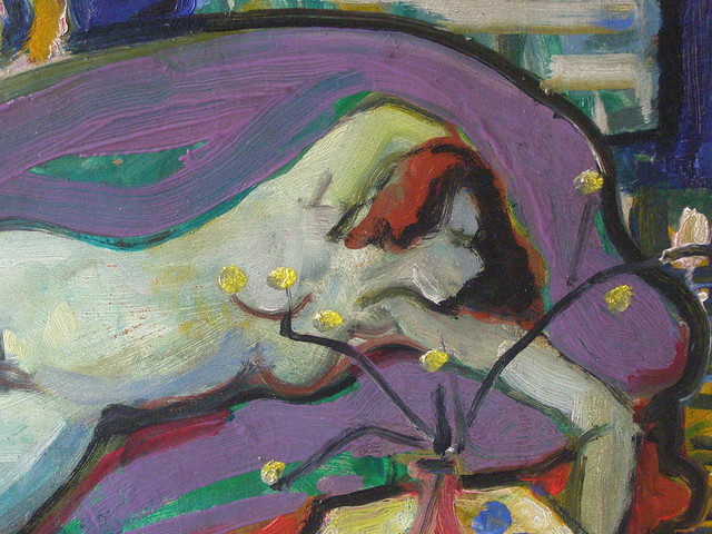 Juraj Collinásy, Reclining Nude, 1949, detail