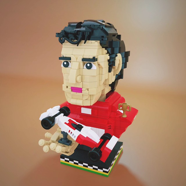 Ayrton Senna in LEGO Helmet style!!