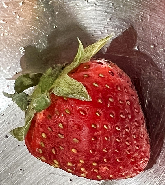 Zooming In On the Not So Ripe Strawberry