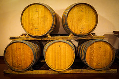 Authentic Oak Wine Barrels Tuscany Vineyard