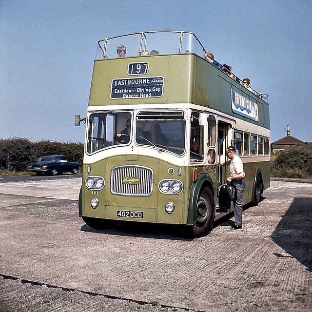 02124 - Southdown 402 (402 DCD) - Beachy Head - 28 Jul 1969