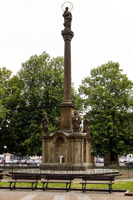 Plague Column, Vysoké Mýto, Bohemia, Czechia
