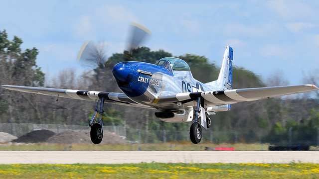 1944 North American Mustang P-51D Crazy Horse N351DT 413806 NL351TD USAAF 44-74502 & RCAF 9232