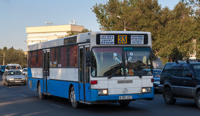 Almaty city bus: Mercedes O405 # A181CEO