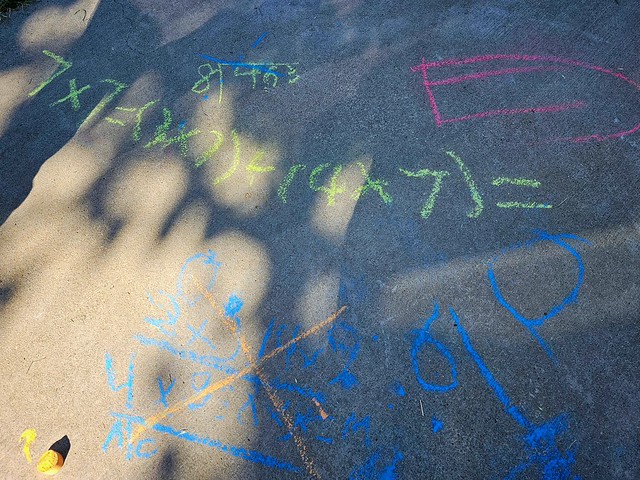 Today's kids. #chalk #chalkonsidewalk #sidewalk #mathematics #math #mathematicequation #goniners