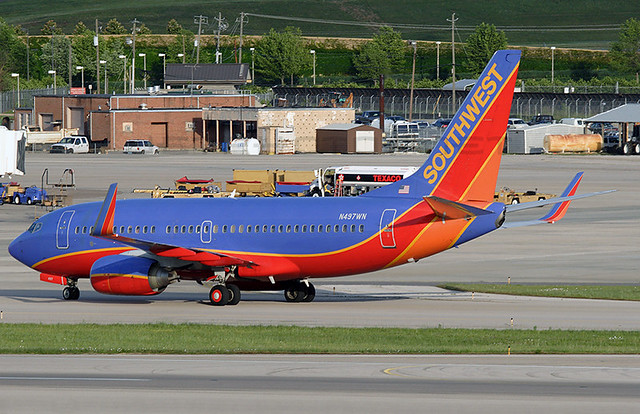 N497WN Southwest Airlines Boeing 737-7H4