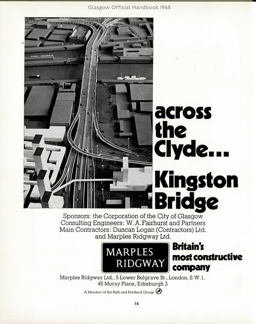 Across the Clyde - Kingston Bridge : advert issued by Marples Ridgway Ltd. in : Glasgow : the official handbook and industrial survey : The Corporation of Glasgow : Adcon Ltd. : Edinburgh : 1968