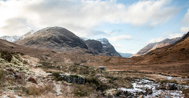 The valley of the three Sisters of Glencoe.