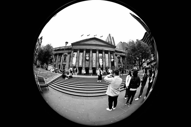I got a new lens, 6.5mm a fisheye. Challenging, fun and different.