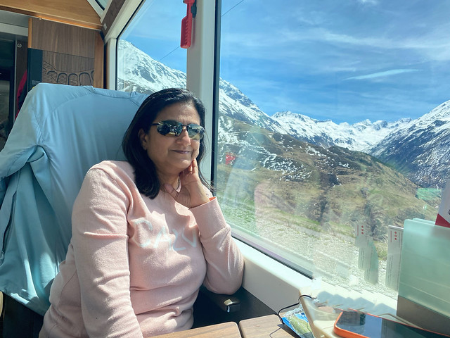 On board Glacier Express