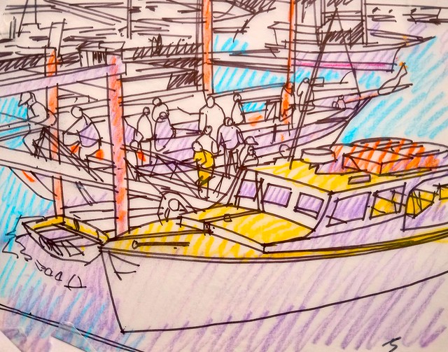 Tour boat - Maine harbor - 1.