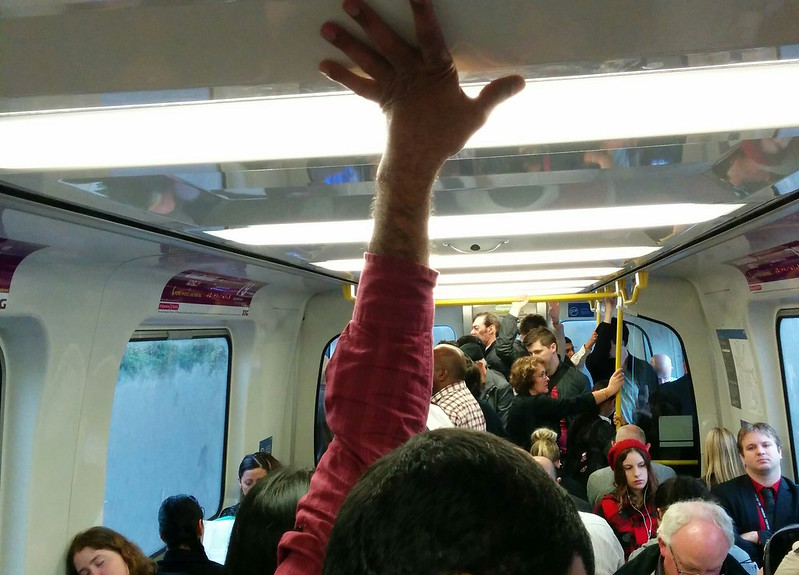 Crowded train (April 2014)