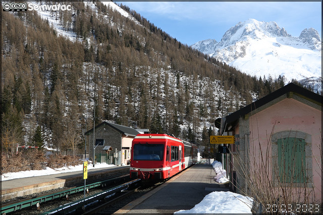 Stadler Spatz Z 850 – SNCF (Société Nationale des Chemins de fer Français) / Mont-Blanc Express (TER Auvergne-Rhône-Alpes) n°56