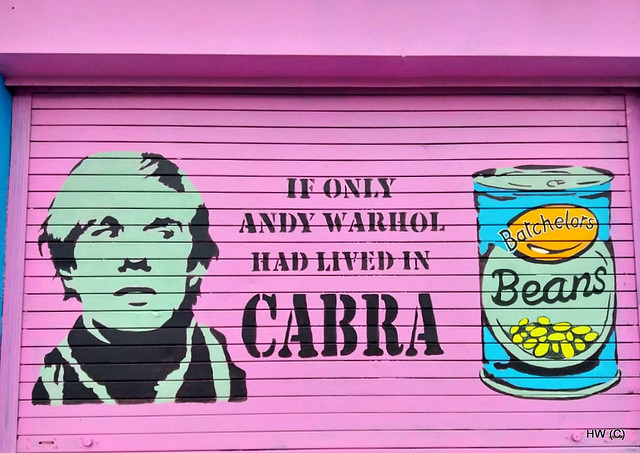 An amusing wall mural in Cabra a neighbourhood in Dublin, Ireland.