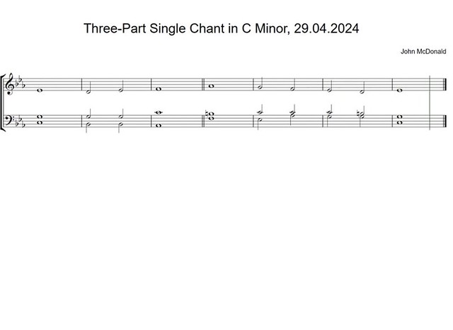 Three-Part Single Chant in C Minor, 29.04.2024