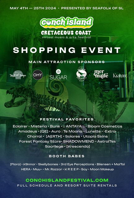 Conch Island 2024: Cretaceous Coast Festival & Fantasy Shopping Event!