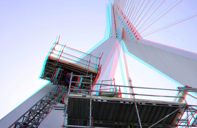 Scaffolding Maintenance 2024 Erasmusbrug Rotterdam 3D